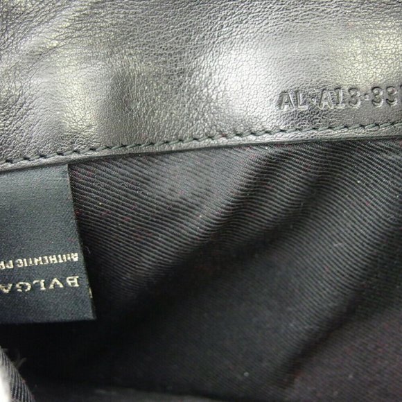 BVLGARI Long Wallet Bee Zero One Leather Auth USED E163 - Picture 6 of 8